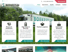 Tablet Screenshot of boekestijntransport.com